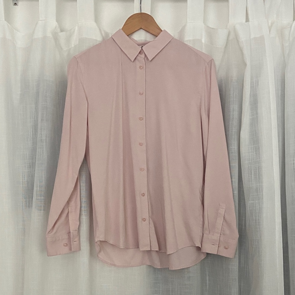 Uniqlo Pink Button-Up Shirt
